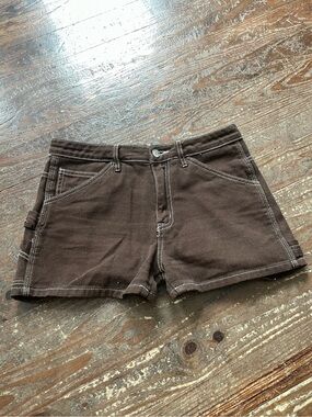 Brown Utility Shorts